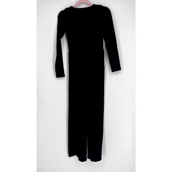 OQQ Wide Leg Jumpsuit Size Small - Black - Picture 4 of 4